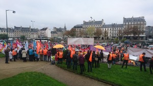 Manifestation à Quimper