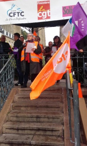 Manifestation à Morlaix