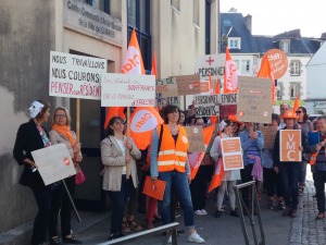 Quimper : Manifestation EHPAD