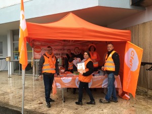 La CFDT  de Brest à la rencontre des adhérents et des agents